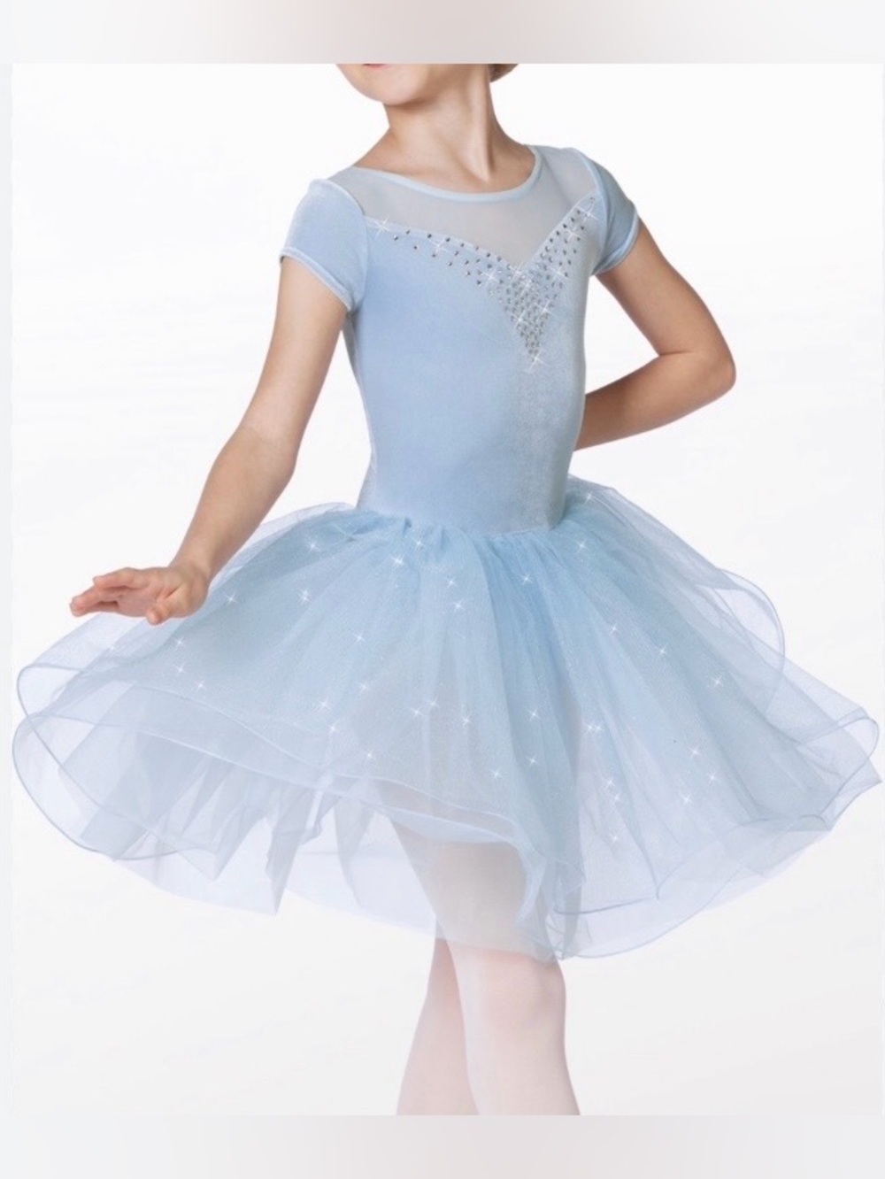 Weissman Light Blue Sparkle Tutu Dress Costume